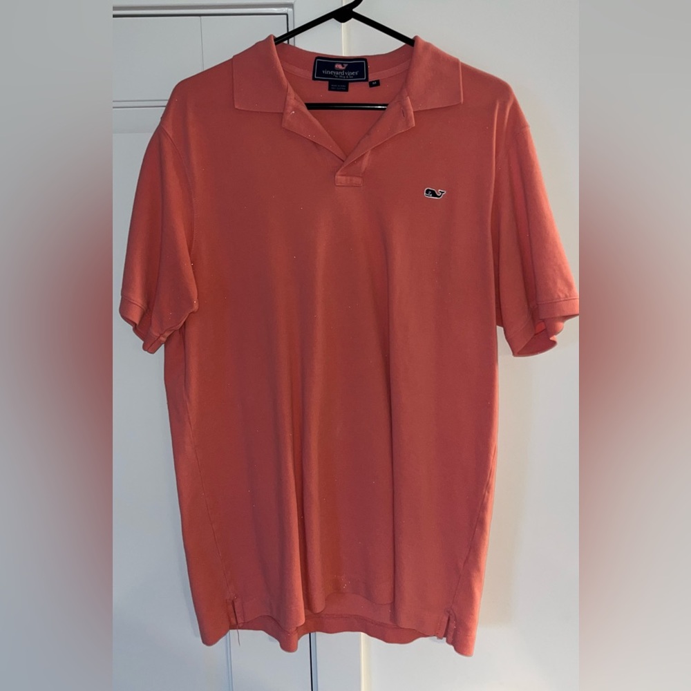 Vineyard Vines Salmon Collared Shirt - M